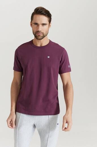 Champion Reverse Weave T-Shirt Crewneck Rød  Male Rød