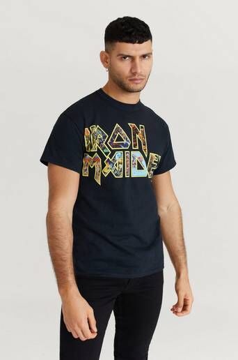 Rock Off T-Shirt Iron Maiden Tee Svart  Male Svart