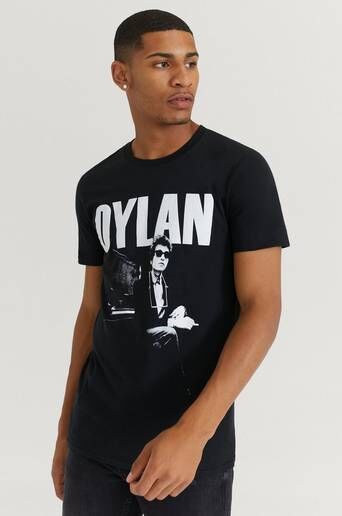 Rock Off T-Shirt Bob Dylan Tee Svart  Male Svart