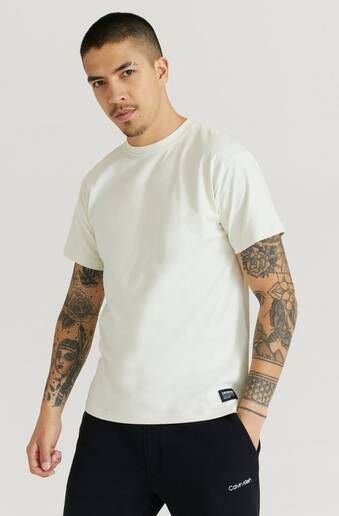 Dr.Denim T-Shirt Derek Tee Natur  Male Natur