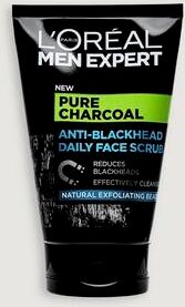 L'Oréal Paris Ansiktsskrubb Anti-Blackhead Daily Face Scrub  Male