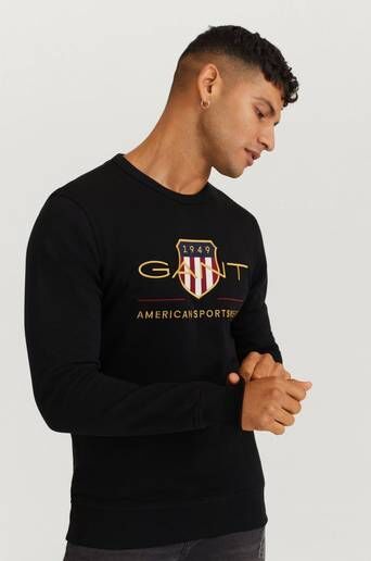 Gant Sweatshirt Archive Shield C-Neck Svart  Male Svart