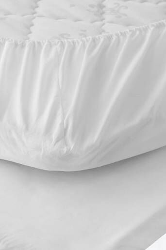 Studio Total Home Laken Cotton Percale Fitted Sheet Hvit  Male Hvit