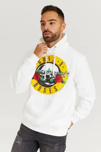 Rock Off Hoodie Guns N Roses Hoodie Hvit  Male Hvit