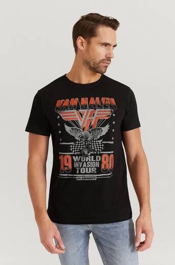 Rock Off T-Shirt Van Halen Tee Svart  Male Svart