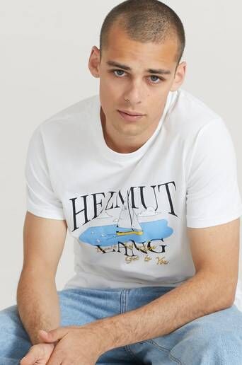 Helmut Lang Hl X Saintwoods Oceans T-Shirt Hvit  Male Hvit