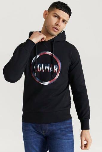 Colmar Hoodie Sweatshirt Logo Hood Svart  Male Svart