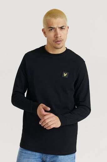 Scott Lyle & Scott Langermet T-Shirt L/s T-Shirt Svart  Male Svart