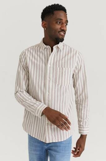 Legends Skjorte Odessa Stripe Shirt Rød  Male Rød