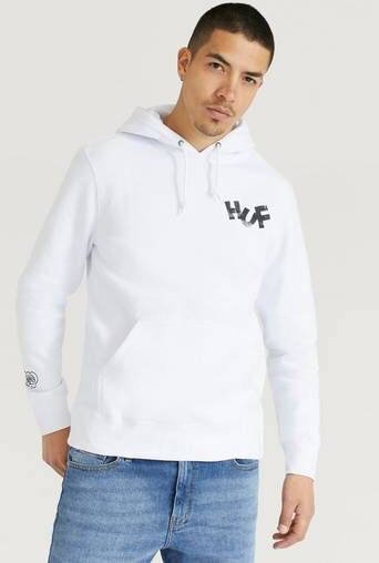 Huf Hoodie Haze Brush P/o Hoodie Hvit  Male Hvit