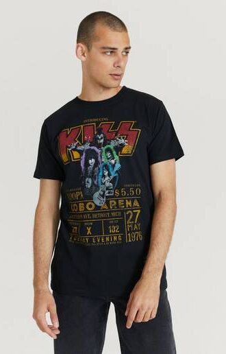 Rock Off T-Shirt Kiss Tee Svart  Male Svart