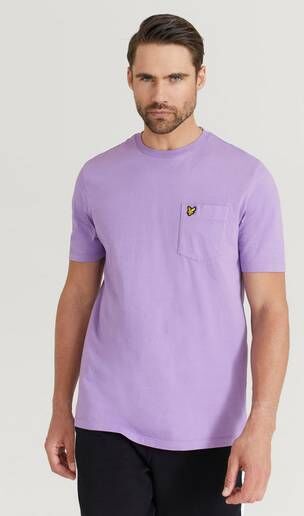 Scott Lyle & Scott T-Shirt Washed Relaxed Pocket T-Shirt Lilla  Male Lilla