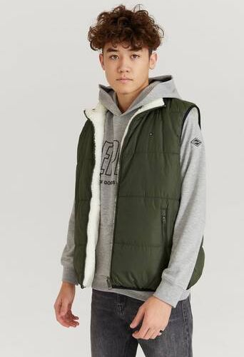 Tommy Hilfiger Vest Reversible Sherpa Vest Grønn  Male Grønn