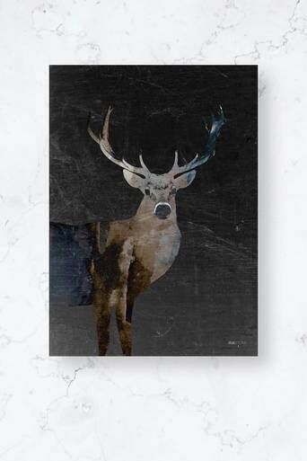 Malerifabrikken Poster / Deerly Dark / 50x70 Plano Brun  Male Brun