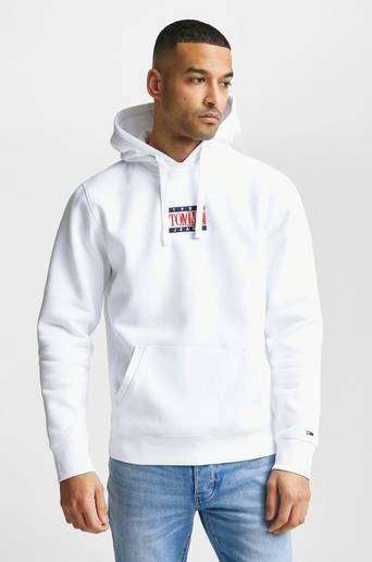 Tommy Hilfiger Hoodie Tjm Timeless Tommy 1 Hoodie Hvit  Male Hvit