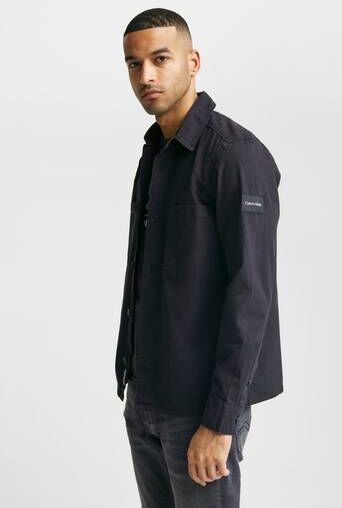 Calvin Klein Overshirt Rip Stop Overshirt Svart  Male Svart