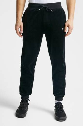 Boss Sweatpants Velour Pants Svart  Male Svart