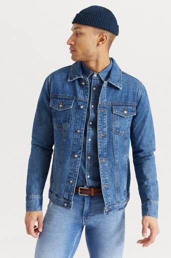 William Baxter Jeansjakke Everyday Denim Jacket Blå  Male Blå