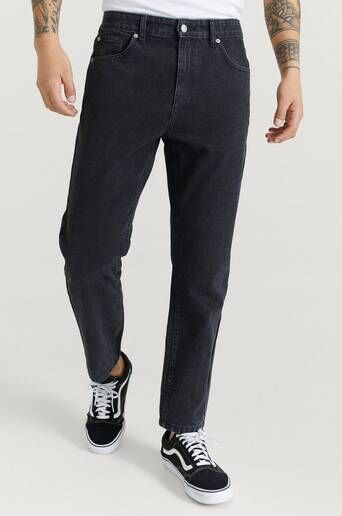 Studio Total Jeans Regular Tapered Svart  Male Svart