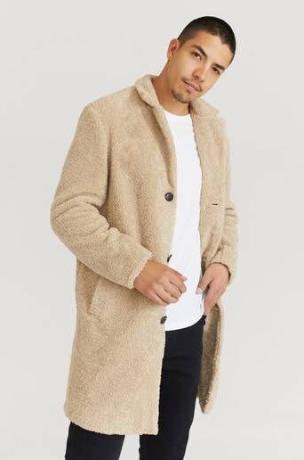 William Baxter Frakk Pile Coat Beige  Male Beige