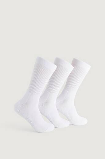 Studio Total Sokker 3-Pk Classic Crew Socks Hvit  Male Hvit