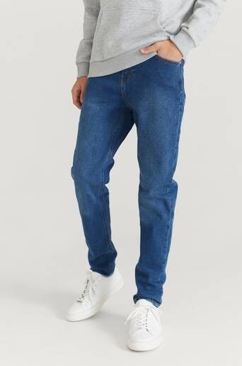 Studio Total Jeans Slim Tapered Jeans Blå  Male Blå