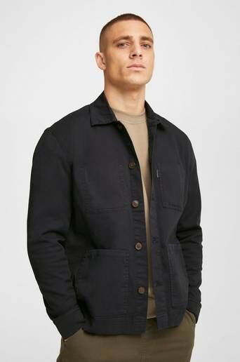 Studio Total Overshirt Icon Twill Overshirt Svart  Male Svart