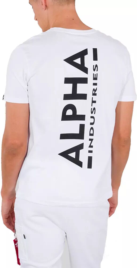 Alpha Industries Backprint - T-skjorte - Hvit - L