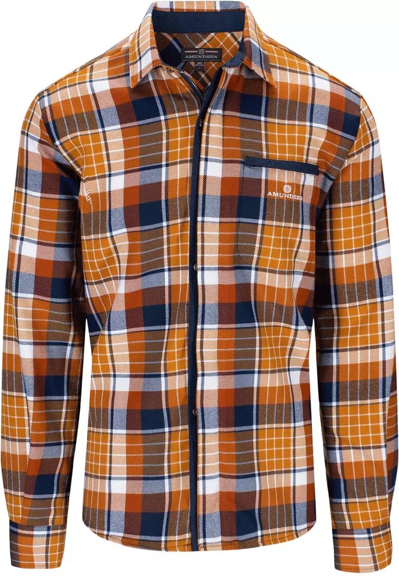 Amundsen Skauen Field Shirt Mens - Skjorte - Chequered Mustard Yellow - S