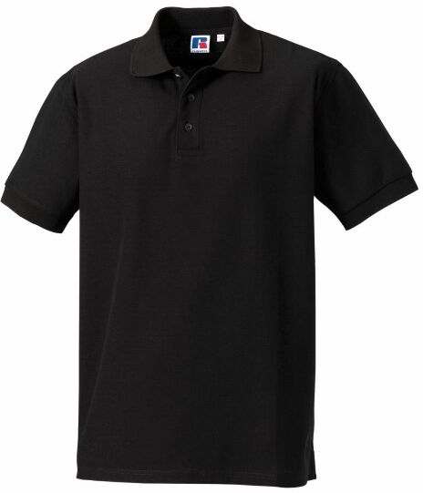 Russell Athletic M 100% Cotton Durable Polo - Black