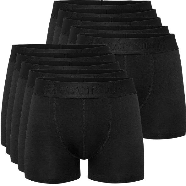 Resteröds 10-pakning Cotton Stretch Boxers - Black