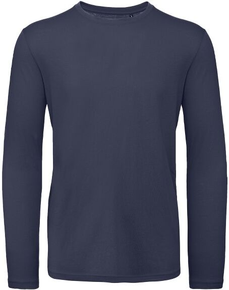 B & C Collection B and C Organic Inspire Men Long Sleeve T - Navy-2