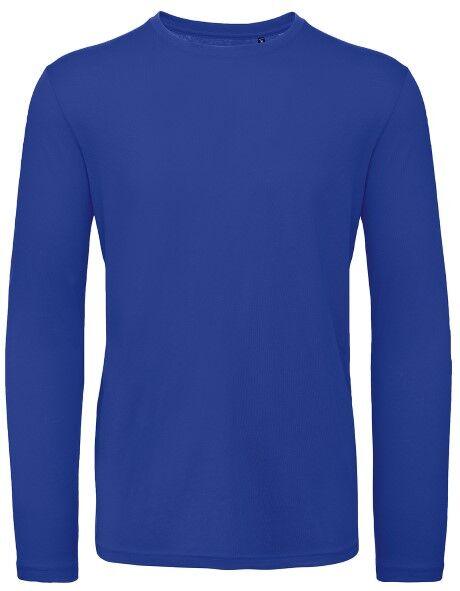 B & C Collection B and C Organic Inspire Men Long Sleeve T - Blue