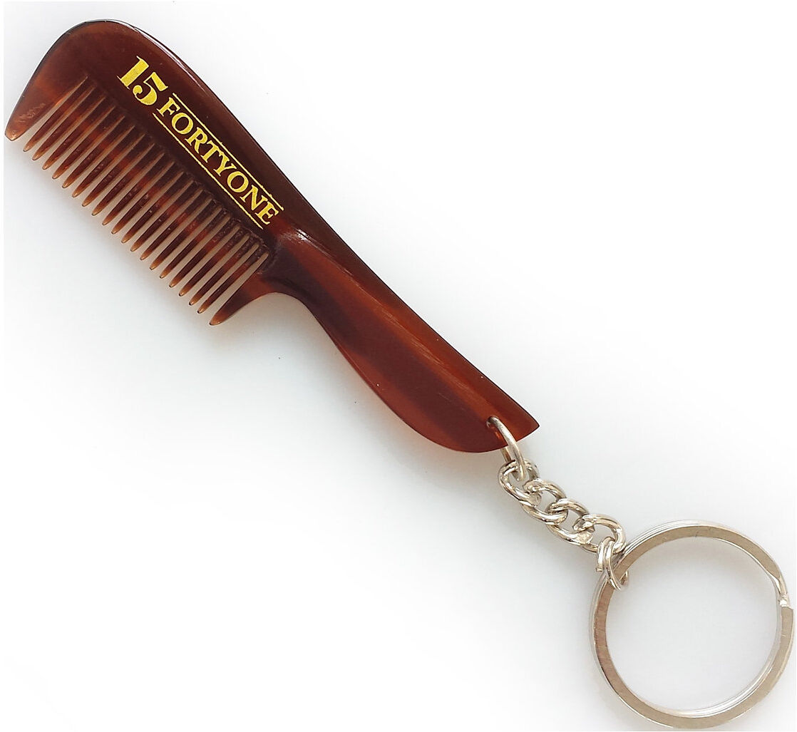 1541 of London Moustache Comb Keyring Beauty MEN Beard & Mustache Beard Combs Brun 1541 Of London