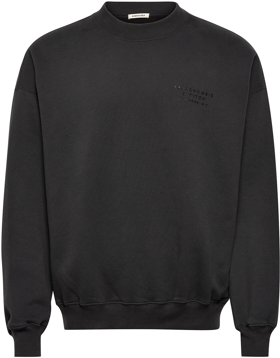 Abercrombie & Fitch Anf Mens Sweatshirts Sweat-shirt Genser Svart Abercrombie & Fitch