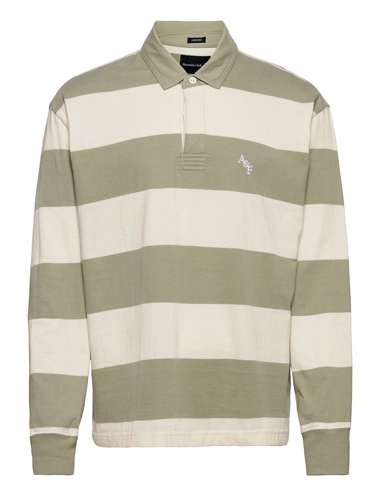 Abercrombie & Fitch Anf Mens Knits Polos Long-sleeved Grønn Abercrombie & Fitch