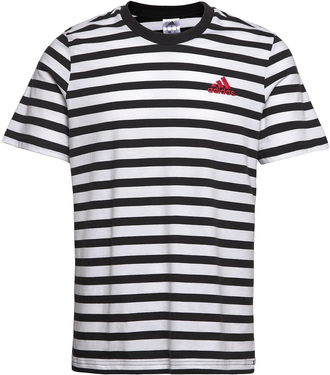 adidas Performance Essentials Stripey Embroidered Logo Tee T-shirts Short-sleeved Multi/mønstret Adidas Performance