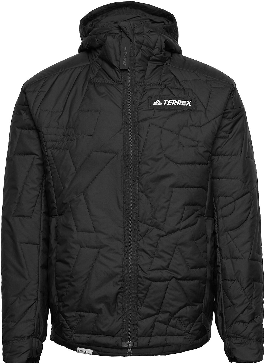 adidas Performance Terrex Myshelter Primaloft Hooded Padded Jacket Outerwear Sport Jackets Svart Adidas Performance