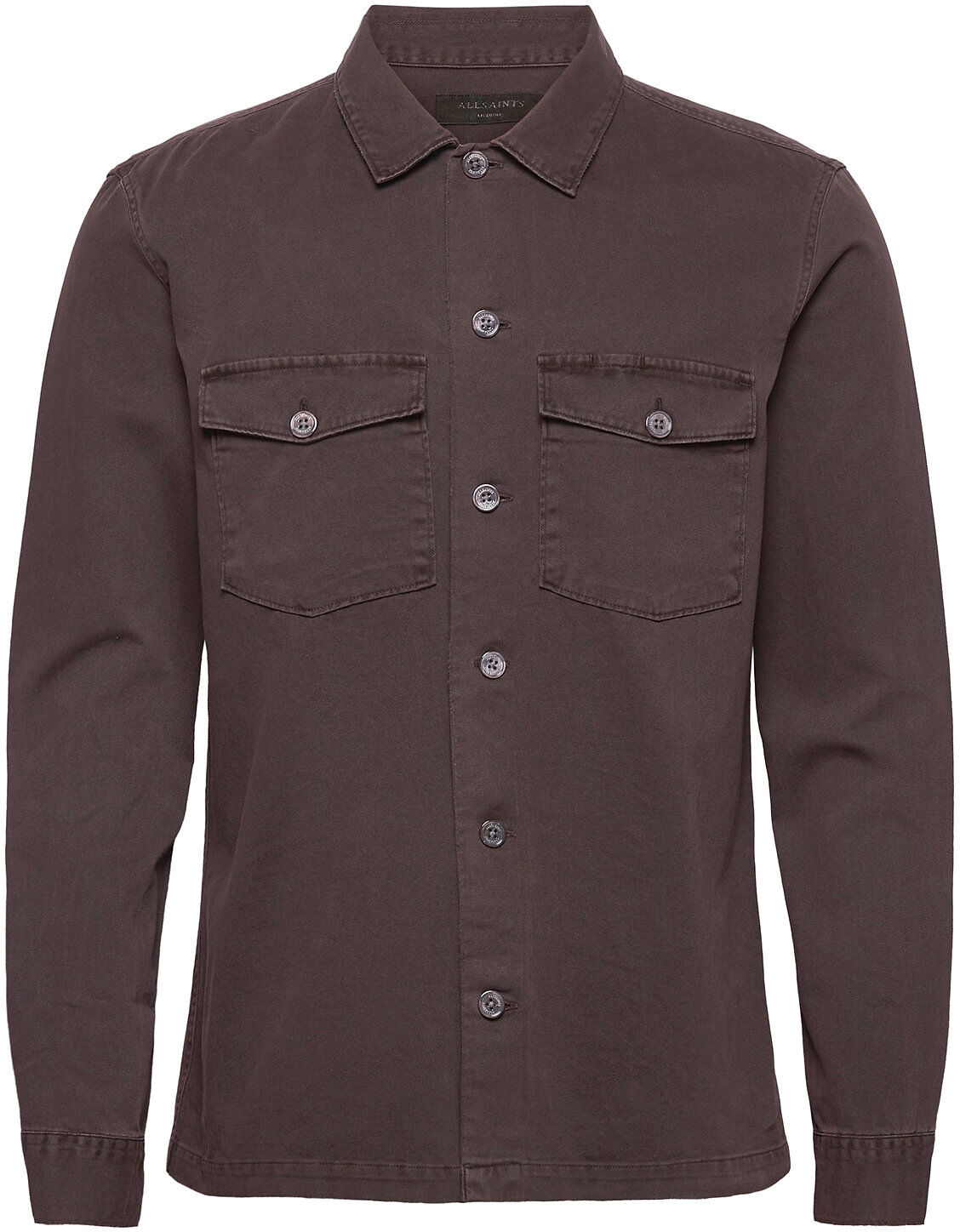 AllSaints Spotter Ls Shirt Skjorte Uformell Brun AllSaints