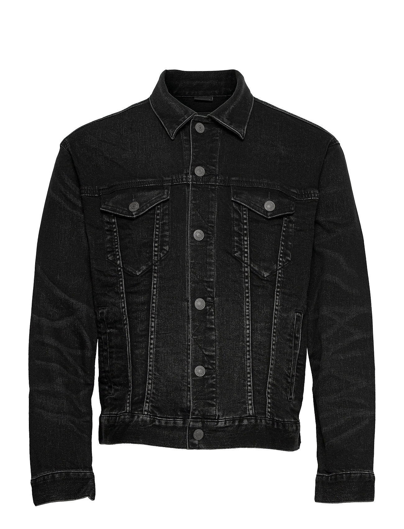 Eagle Ae Black Denim Jacket Dongerijakke Denimjakke Svart American Eagle