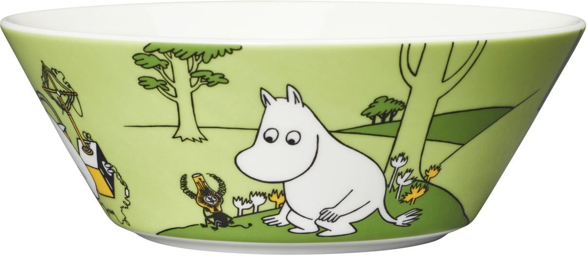 Arabia Moomin Bowl Ø15Cm Moomintroll Home Tableware Bowls Breakfast Bowls Grønn Arabia