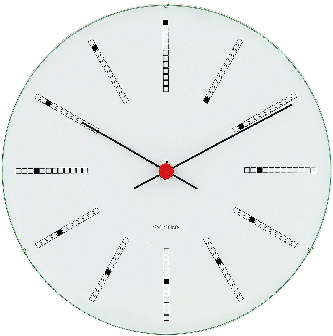 Arne Jacobsen Clocks Bankers Vgur Ø48 Cm Home Decoration Watches Wall Clocks Hvit Arne Jacobsen Clocks