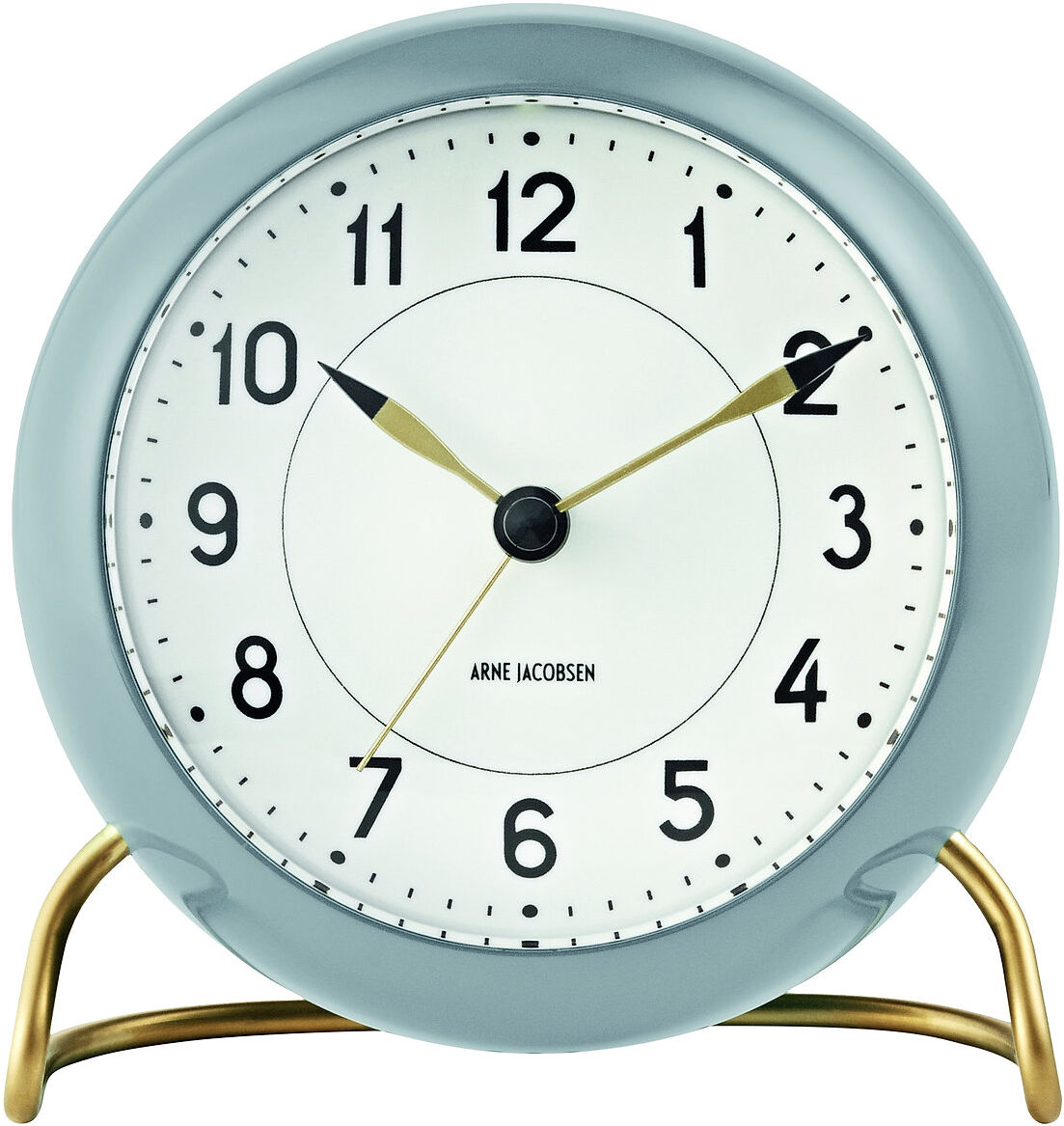 Arne Jacobsen Clocks Station Bordur Ø11 Cm Home Decoration Watches Alarm Clocks Grå Arne Jacobsen Clocks