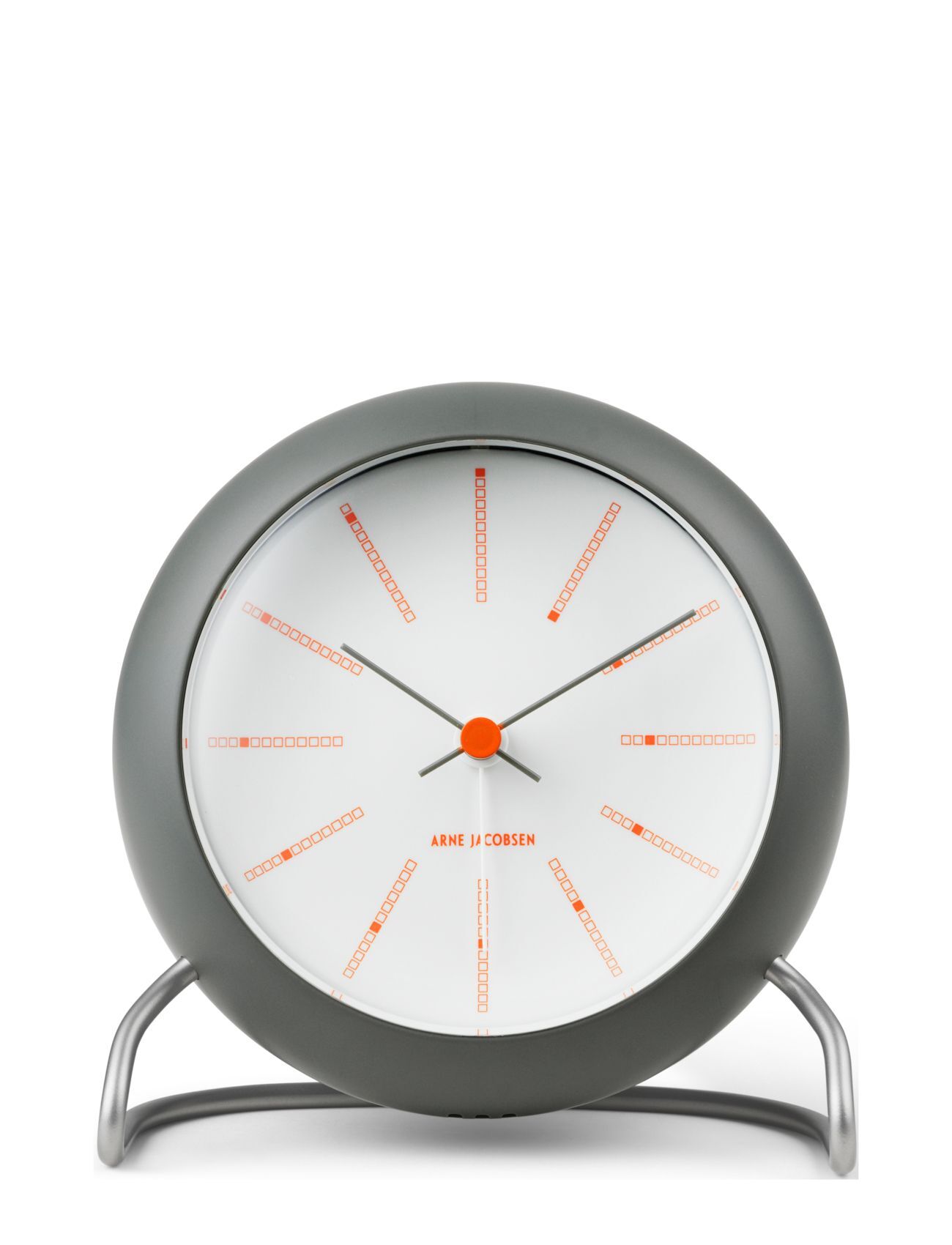 Arne Jacobsen Clocks Bankers Bordur Ø11 Cm Home Decoration Watches Mantel & Table Clocks Grå Arne Jacobsen Clocks