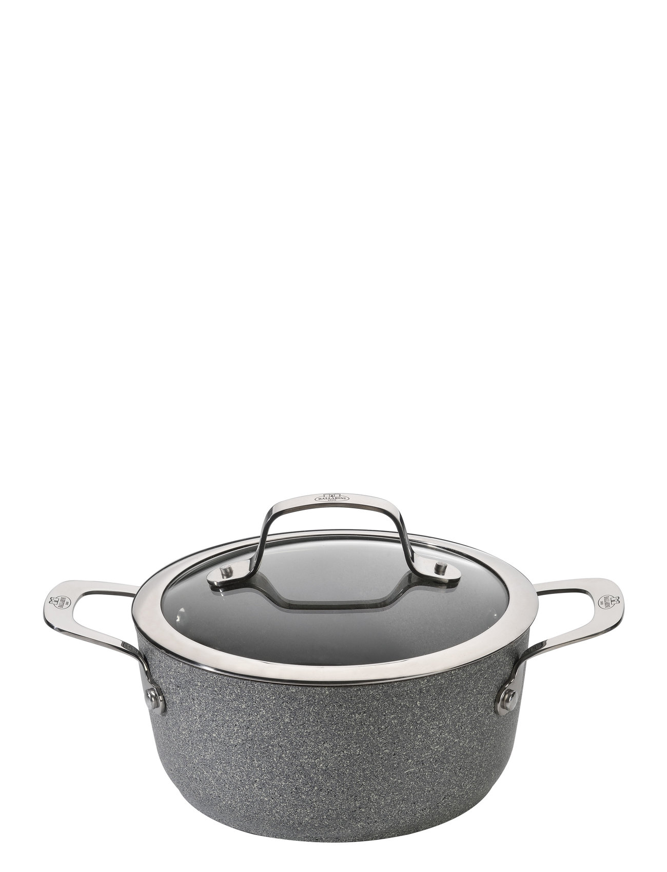 Ballarini Salina Ti-X Granitium Stock Pot With Lid Home Kitchen Pots & Pans Casserole Dishes Grå Ballarini