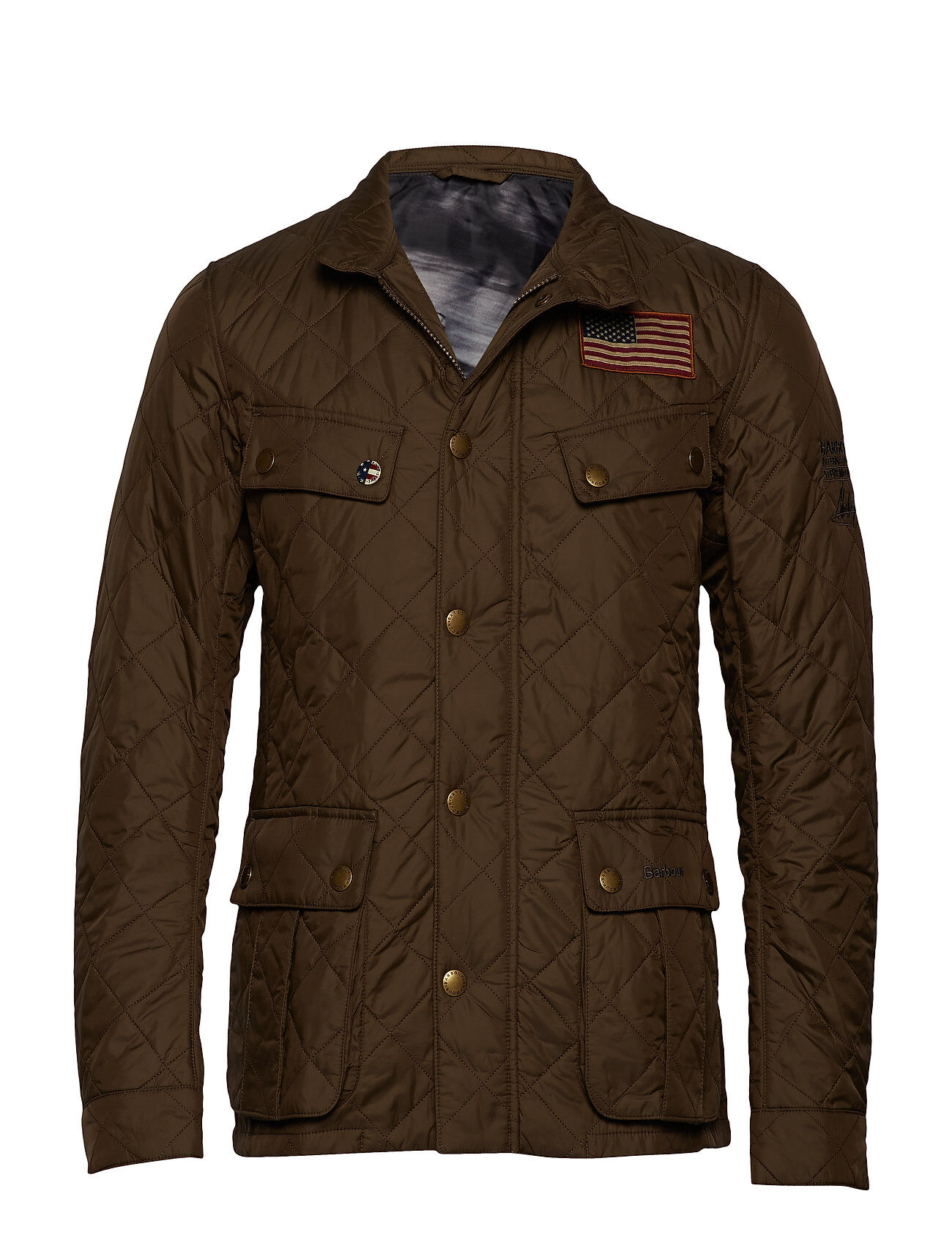 Barbour Jeffries Quilt Vattert Jakke Brun Barbour