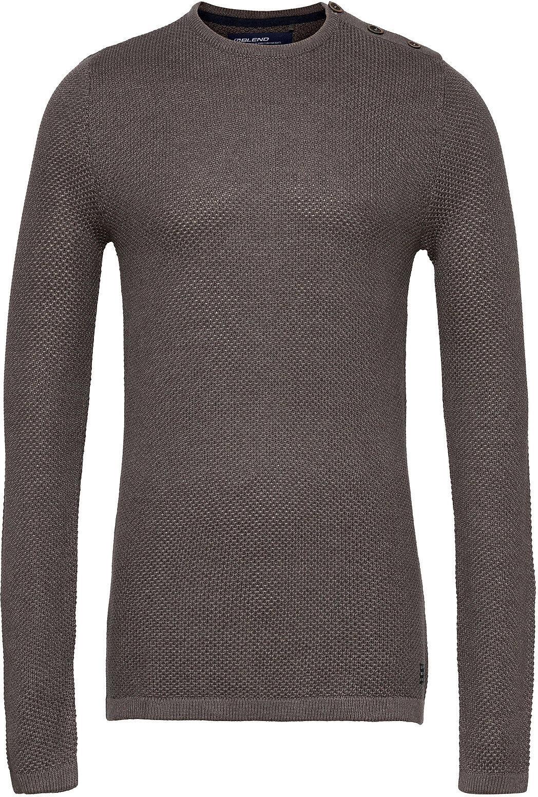 Blend Bhlarkhill Crew Neck Pullover Strikkegenser M. Rund Krage Brun Blend