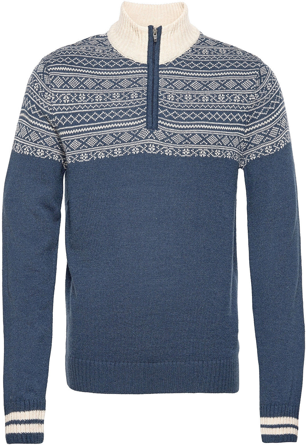 Blend Pullover Knitwear Half Zip Pullover Blå Blend