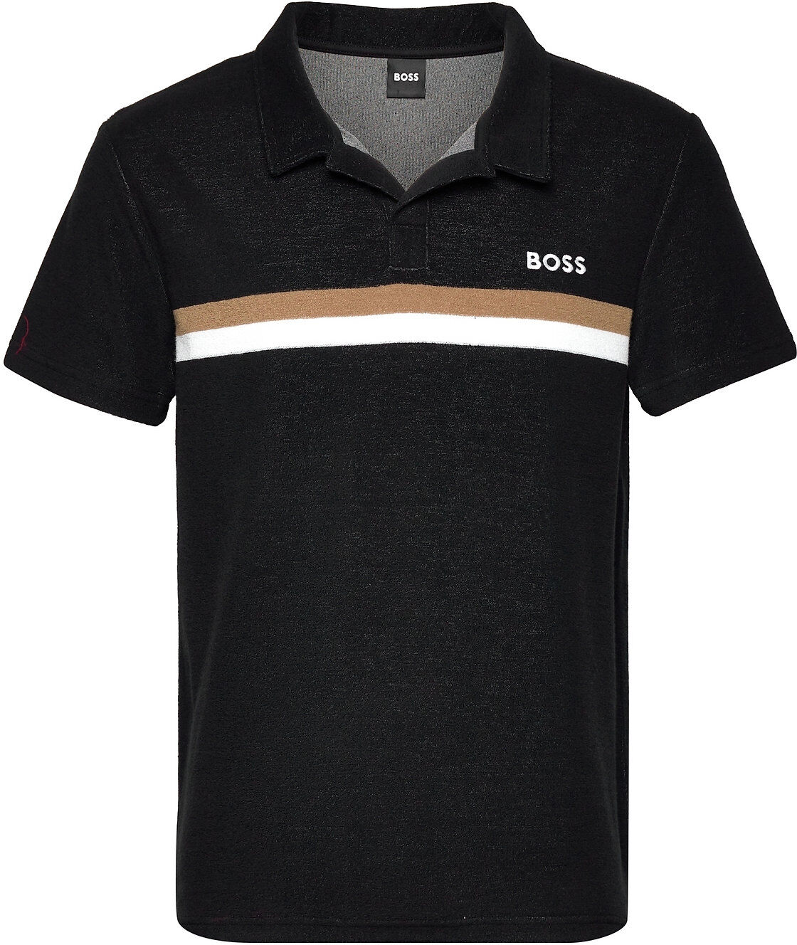 Boss Terry Shirt Polos Short-sleeved Multi/mønstret BOSS