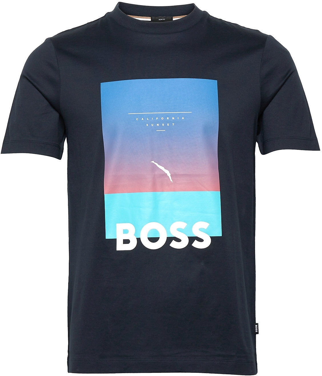 Boss Tessler 169 T-shirts Short-sleeved Blå BOSS